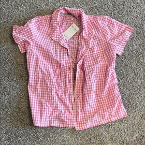 Pink Checkered Blouse